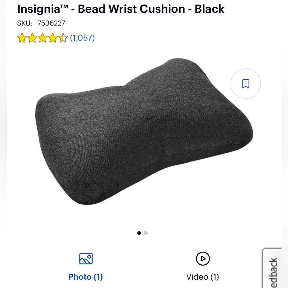 Mouse Pad Wrist Cushion - Beaded ✨pack of 2!!✨
